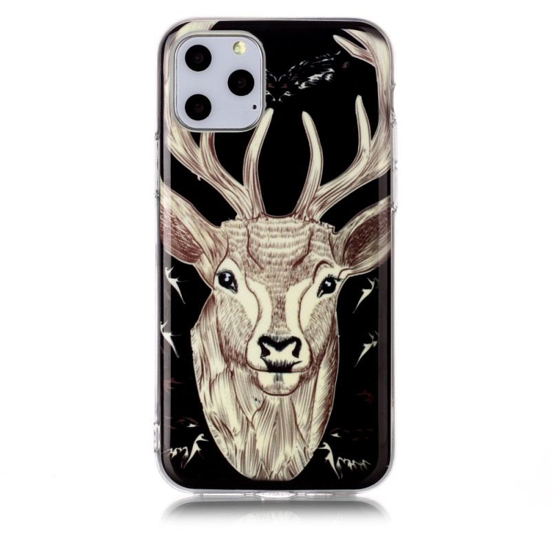 Hülle Für iPhone 11 Pro Fluoreszierender Majestätischer Hirsch