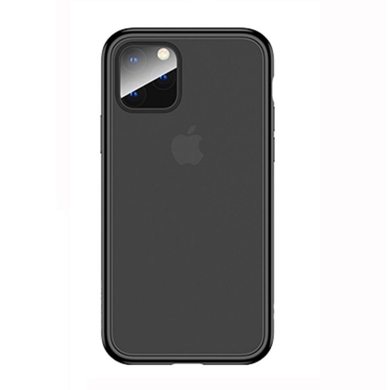 Hülle Für iPhone 11 Pro Schwarz Hybrid Verwendet Silikonkanten