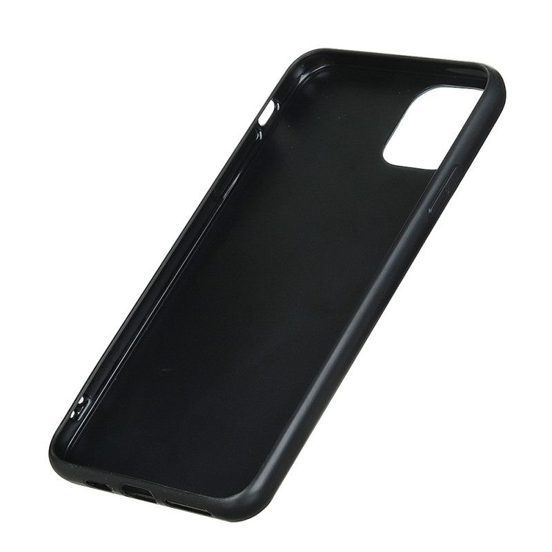 Hülle Für iPhone 11 Pro Schwarz Premium-Ledereffekt