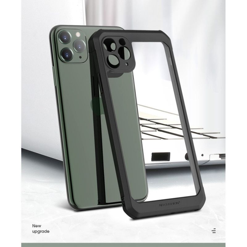 Hülle Für iPhone 11 Pro Schwarz Transparenter X-Level-Hybrid