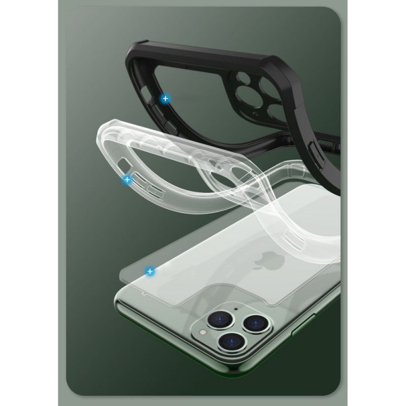 Hülle Für iPhone 11 Pro Schwarz Transparenter X-Level-Hybrid