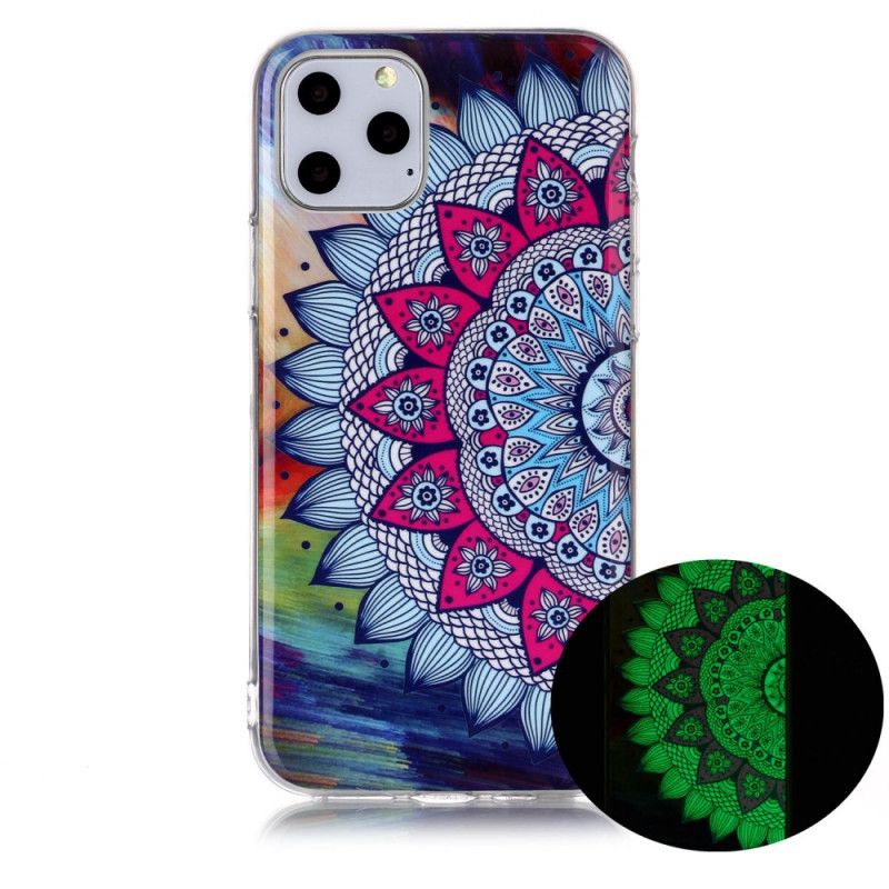Hülle iPhone 11 Pro Fluoreszierendes Farbiges Mandala