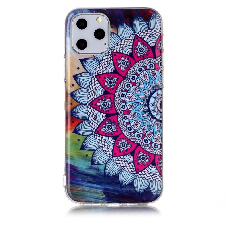 Hülle iPhone 11 Pro Fluoreszierendes Farbiges Mandala