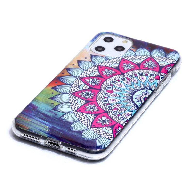 Hülle iPhone 11 Pro Fluoreszierendes Farbiges Mandala