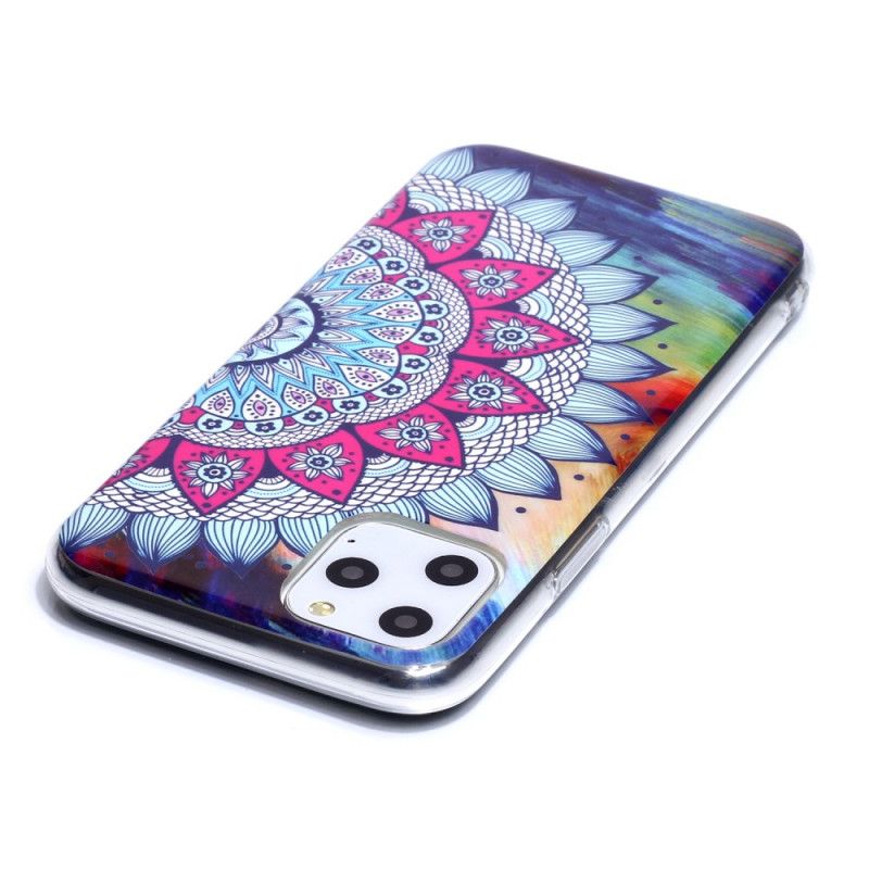 Hülle iPhone 11 Pro Fluoreszierendes Farbiges Mandala