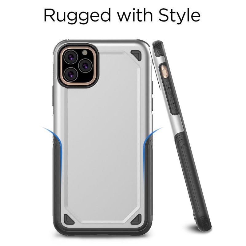Hülle iPhone 11 Pro Grau Premium-Metalleffekt