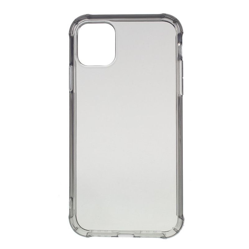 Hülle iPhone 11 Pro Grau Transparente Farbige Verstärkte Ecken
