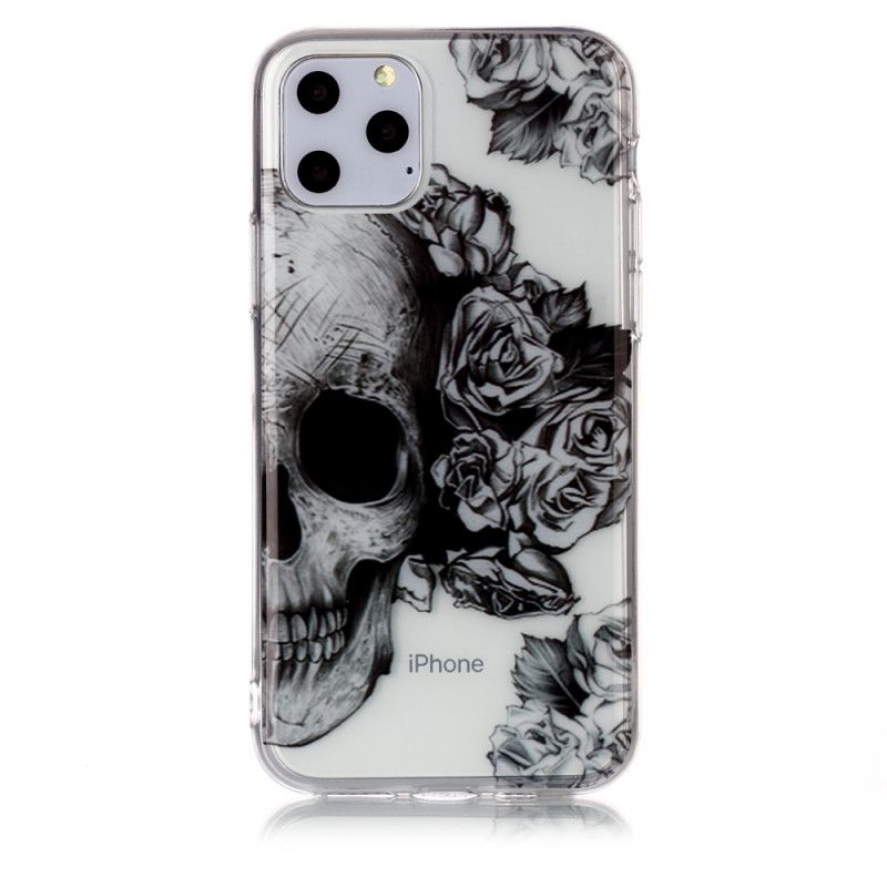 Hülle iPhone 11 Pro Handyhülle Durchsichtiger Blütenschädel