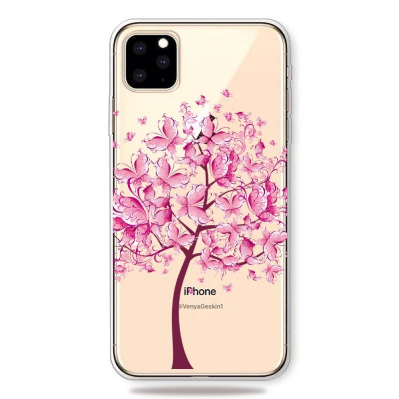 Hülle iPhone 11 Pro Handyhülle Rosa Baumkrone