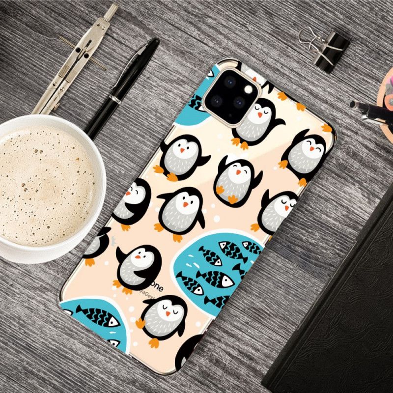 Hülle iPhone 11 Pro Pinguine Und Fische