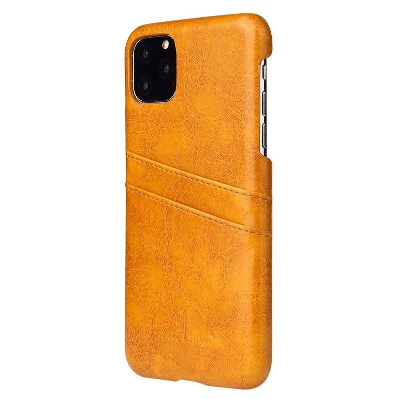 Hülle iPhone 11 Pro Rot Feuriger Shann-Karteninhaber