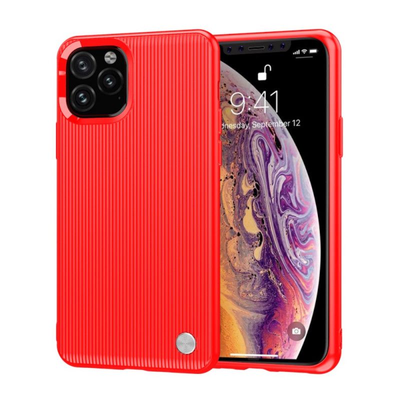 Hülle iPhone 11 Pro Rot Strukturiertes Silikon