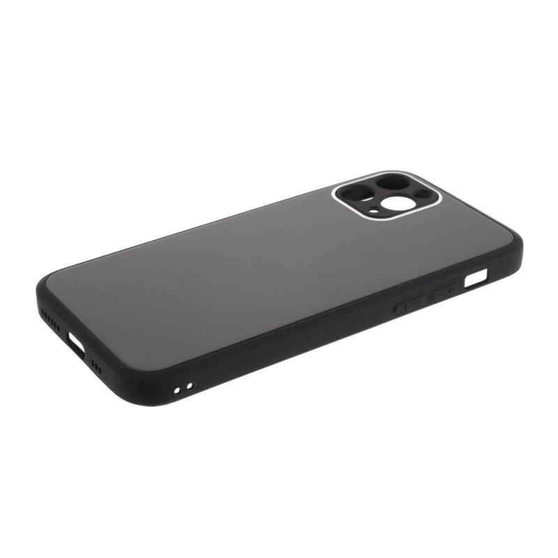 Hülle iPhone 11 Pro Schwarz Glasboden Und Silikonkanten