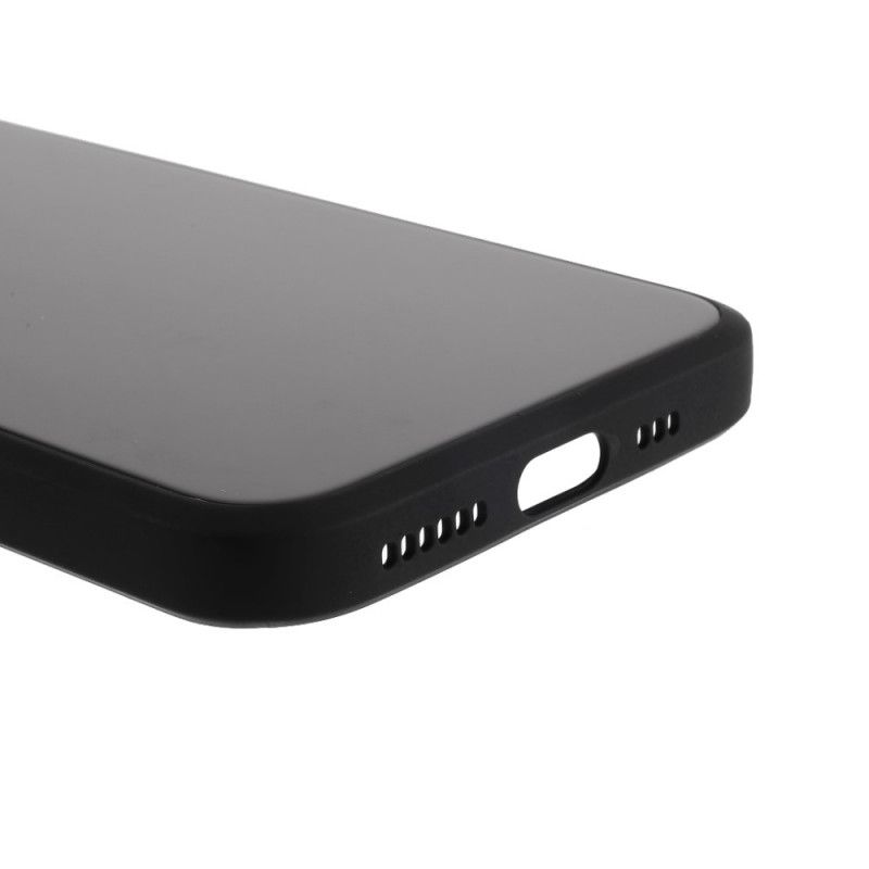 Hülle iPhone 11 Pro Schwarz Glasboden Und Silikonkanten
