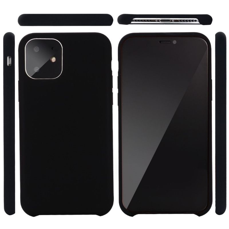 Hülle iPhone 11 Pro Schwarz Handyhülle Flüssiges Silikon