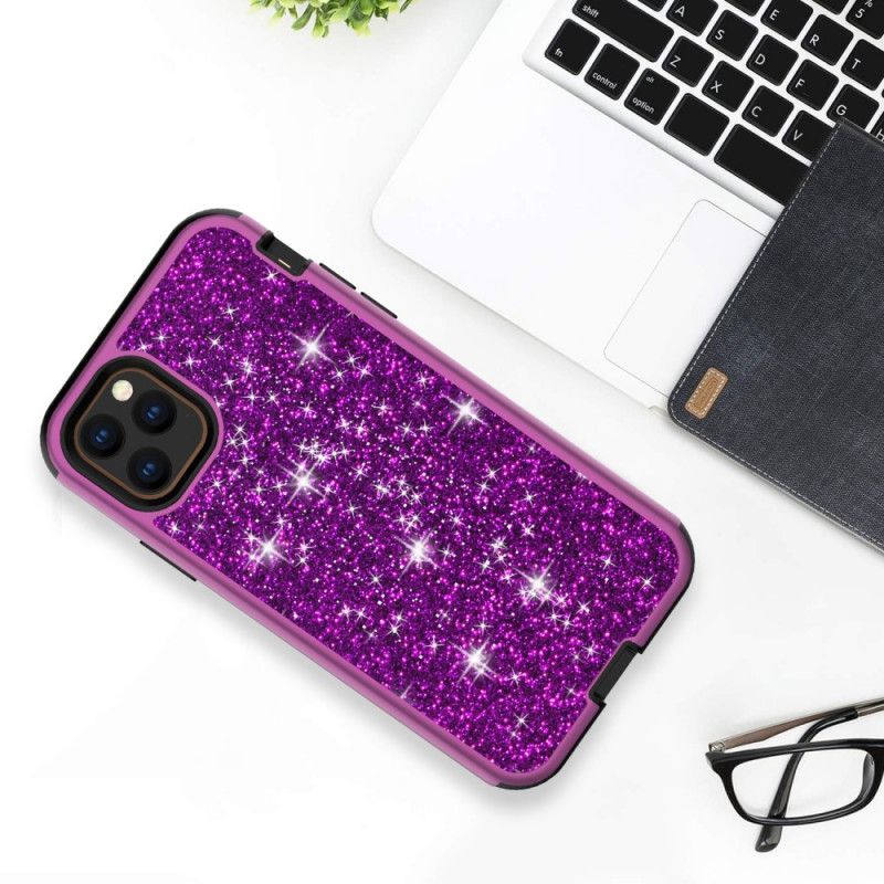 Hülle iPhone 11 Pro Schwarz Hybridglitter