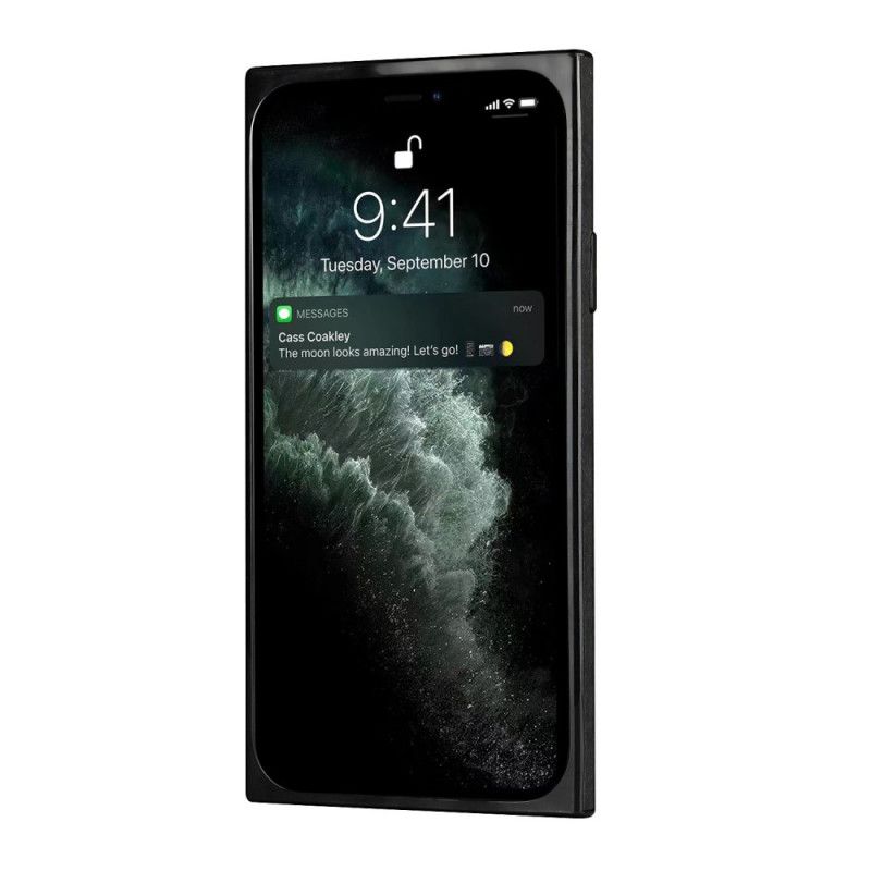 Hülle iPhone 11 Pro Schwarz Kartenhalter Aus Silikon Und Samt