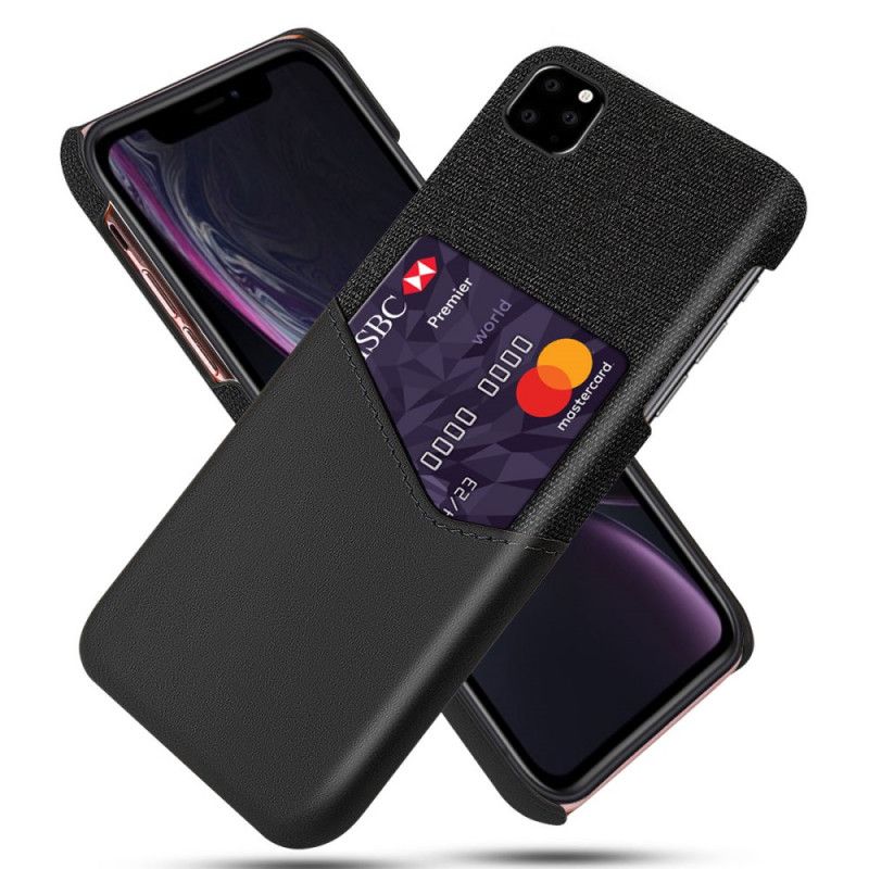 Hülle iPhone 11 Pro Schwarz Ksq Kartenhalter