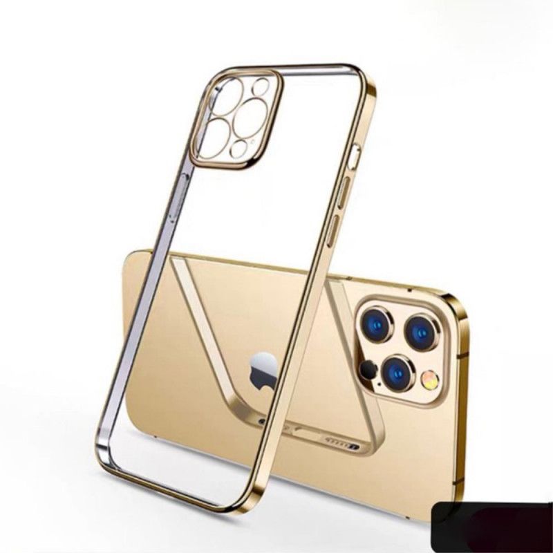 Hülle iPhone 11 Pro Schwarz Transparente Kanten Im Sulada-Metallstil