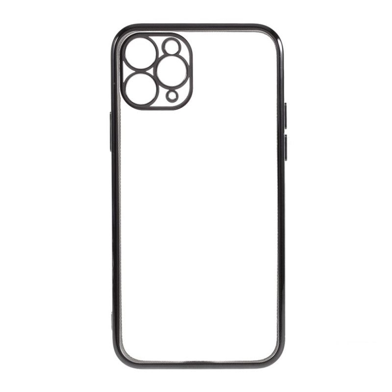 Hülle iPhone 11 Pro Schwarz Transparenter Kristall