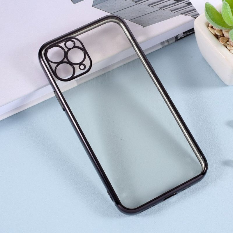 Hülle iPhone 11 Pro Schwarz Transparenter Kristall