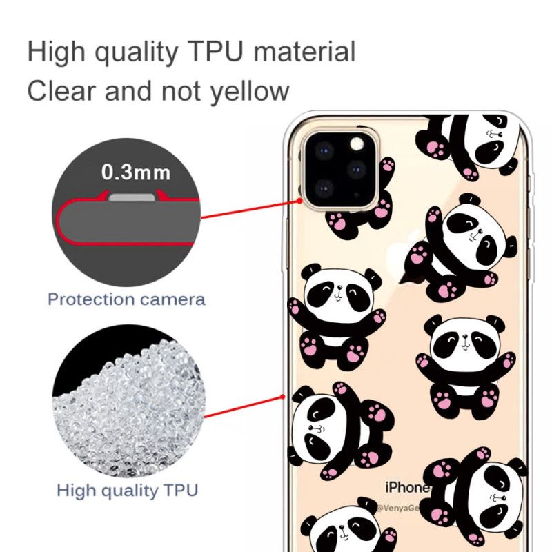 Hülle iPhone 11 Pro Top-Spaß-Pandas