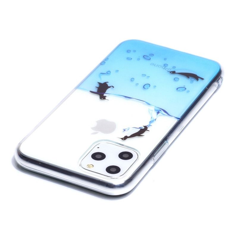 Hülle iPhone 11 Pro Transparentes Pinguinspiel