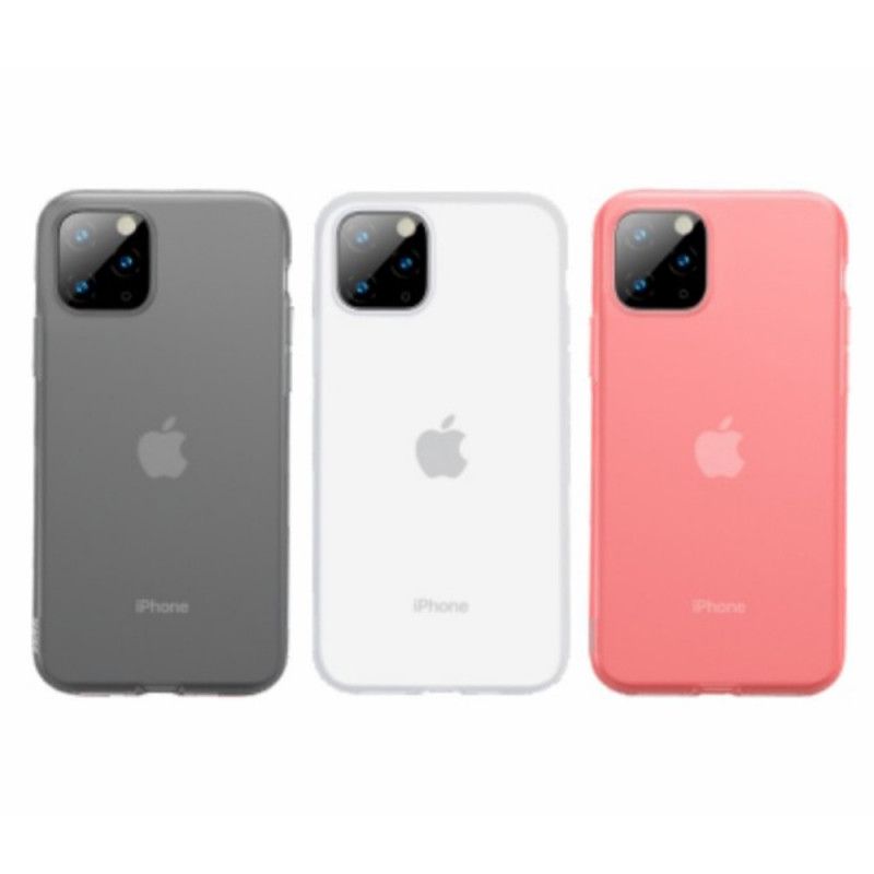 Hülle iPhone 11 Pro Weiß Flüssiges Baseus-Silikon