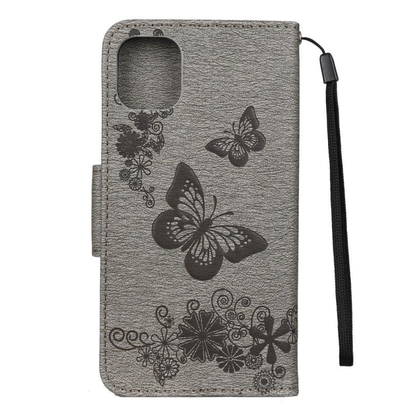 Lederhüllen Für iPhone 11 Pro Schwarz Prächtige Tanga-Schmetterlinge