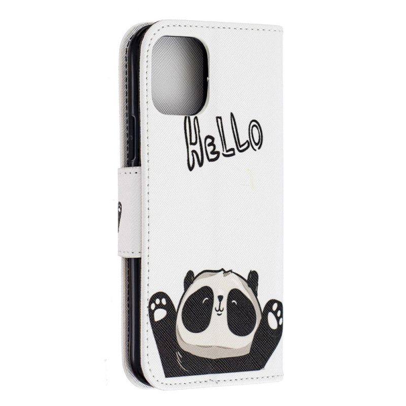 Lederhüllen iPhone 11 Pro Hallo Panda