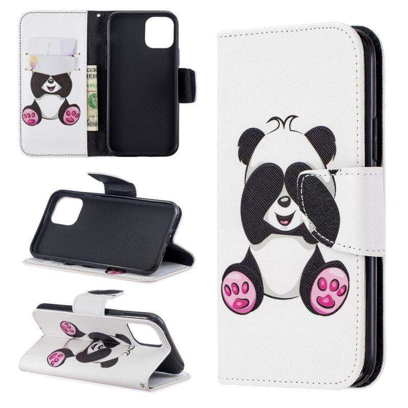 Lederhüllen iPhone 11 Pro Lustiger Panda
