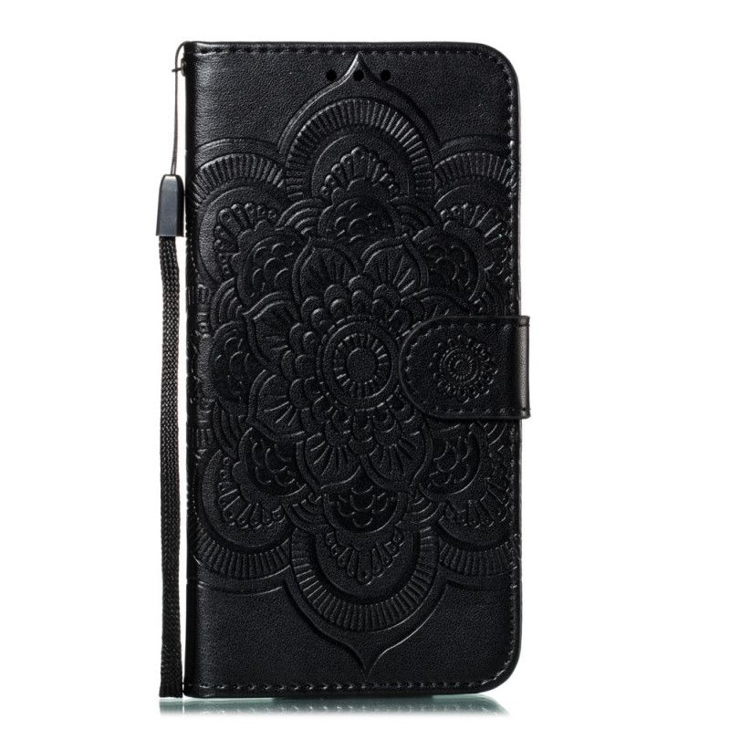 Lederhüllen iPhone 11 Pro Schwarz Gesamtes Mandala