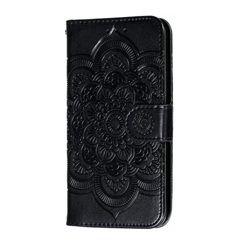 Lederhüllen iPhone 11 Pro Schwarz Gesamtes Mandala