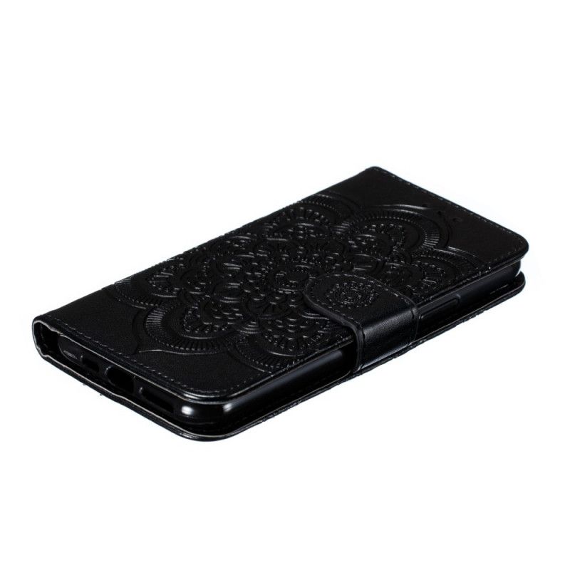 Lederhüllen iPhone 11 Pro Schwarz Gesamtes Mandala