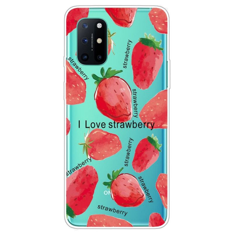 Hülle Für OnePlus 8T Erdbeere / Ich Liebe Erdbeere