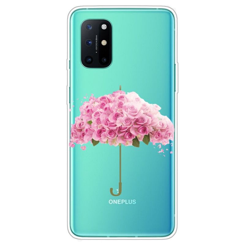 Hülle Für OnePlus 8T Regenschirm In Rosen