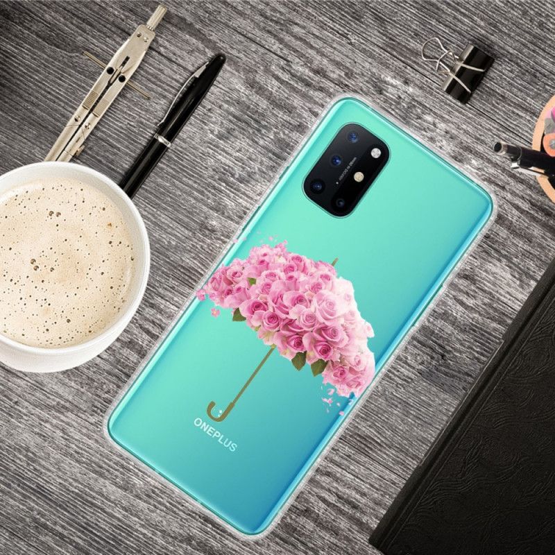 Hülle Für OnePlus 8T Regenschirm In Rosen