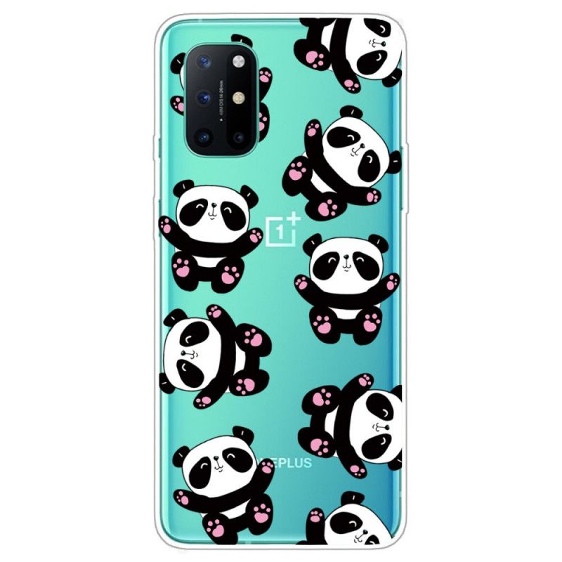 Hülle Für OnePlus 8T Transparente Pandas Haben Spaß