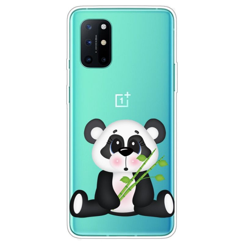 Hülle Für OnePlus 8T Transparenter Trauriger Panda