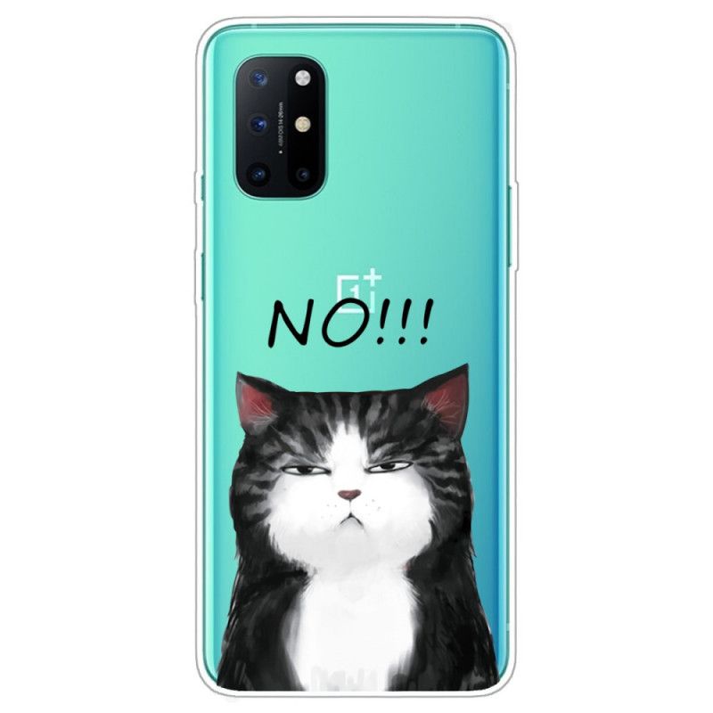 Hülle OnePlus 8T Handyhülle Die Katze. Die Nein Sagt