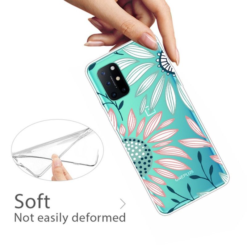 Hülle OnePlus 8T Handyhülle Eine Blume Durchsichtig