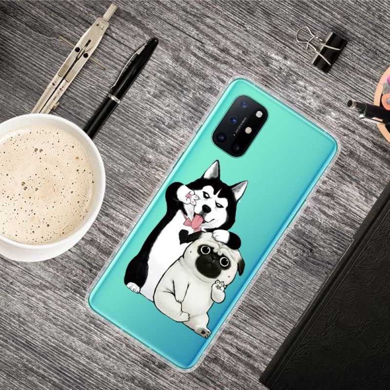 Hülle OnePlus 8T Handyhülle Lustige Hunde