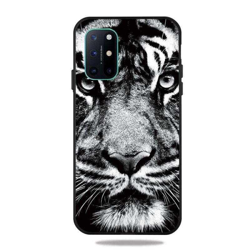 Hülle OnePlus 8T Handyhülle Schwarzweiss-Tiger