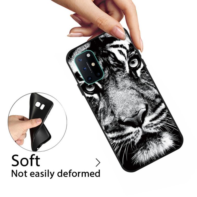 Hülle OnePlus 8T Handyhülle Schwarzweiss-Tiger