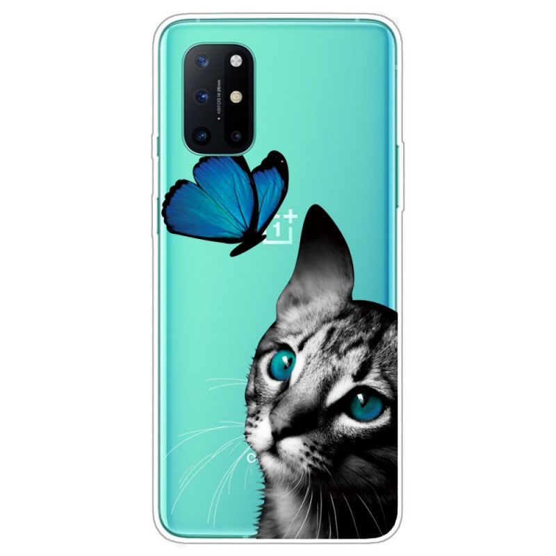 Hülle OnePlus 8T Katze Und Schmetterling