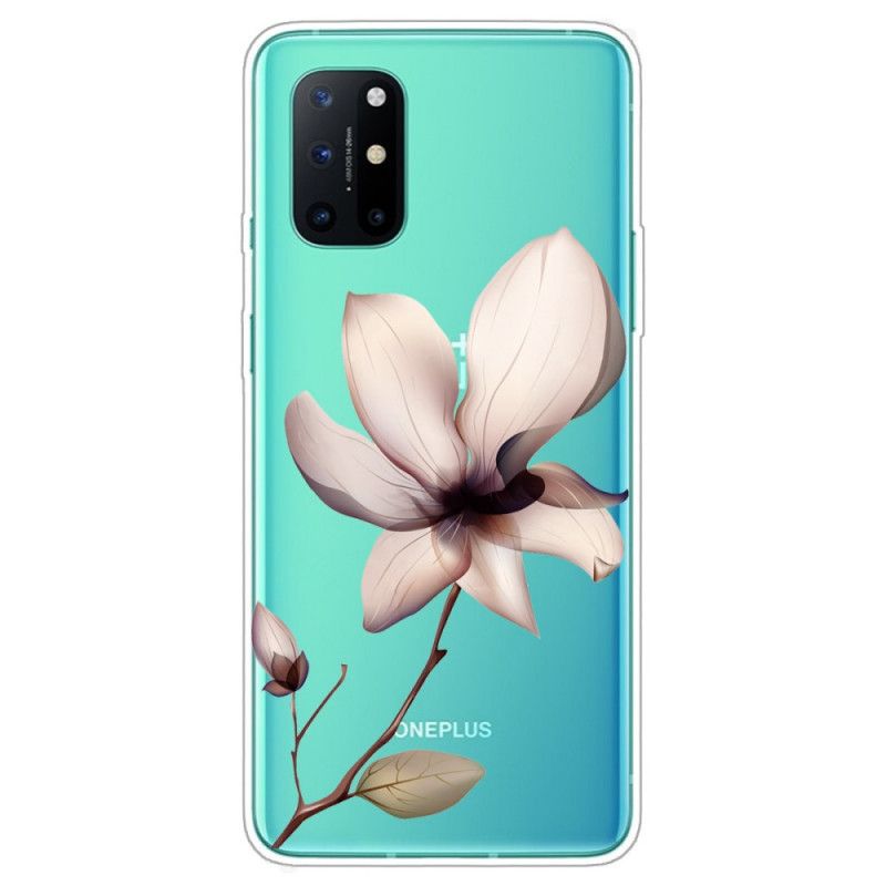 Hülle OnePlus 8T Magenta Premium Blumen