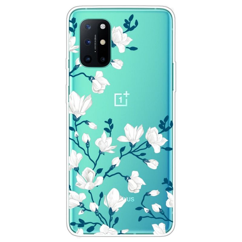 Hülle OnePlus 8T Weiße Blüten