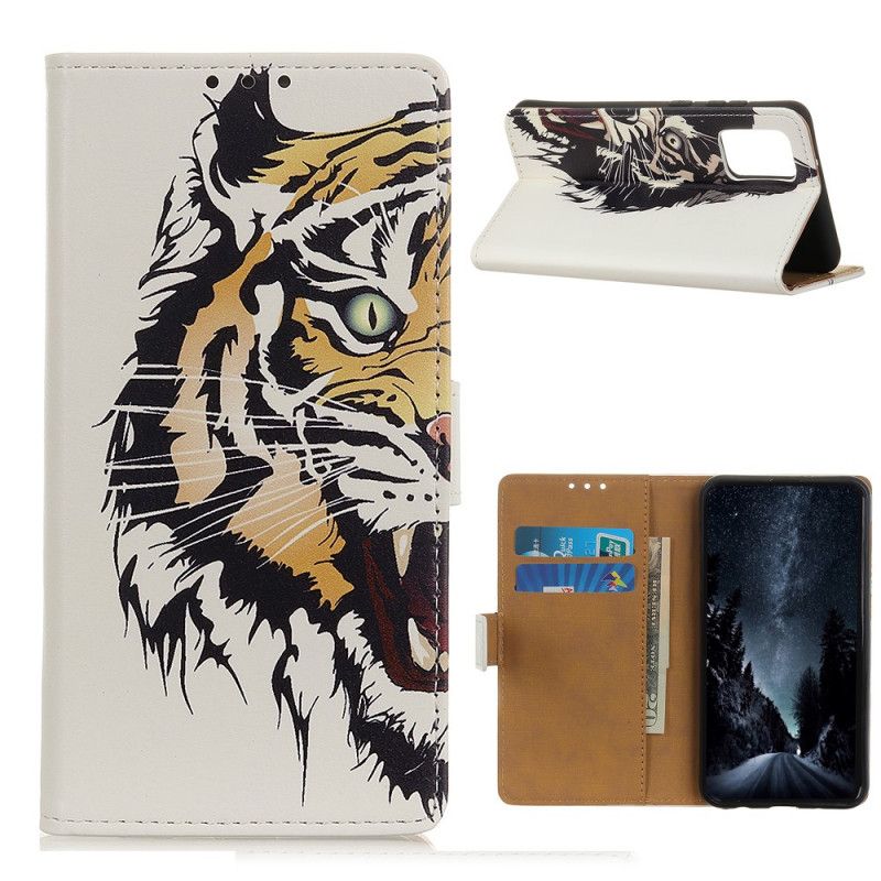 Lederhüllen Für OnePlus 8T Wilder Tiger