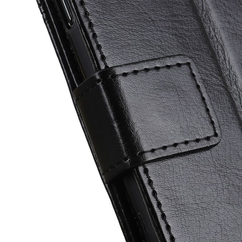 Lederhüllen OnePlus 8T Schwarz Antiker Ledereffekt