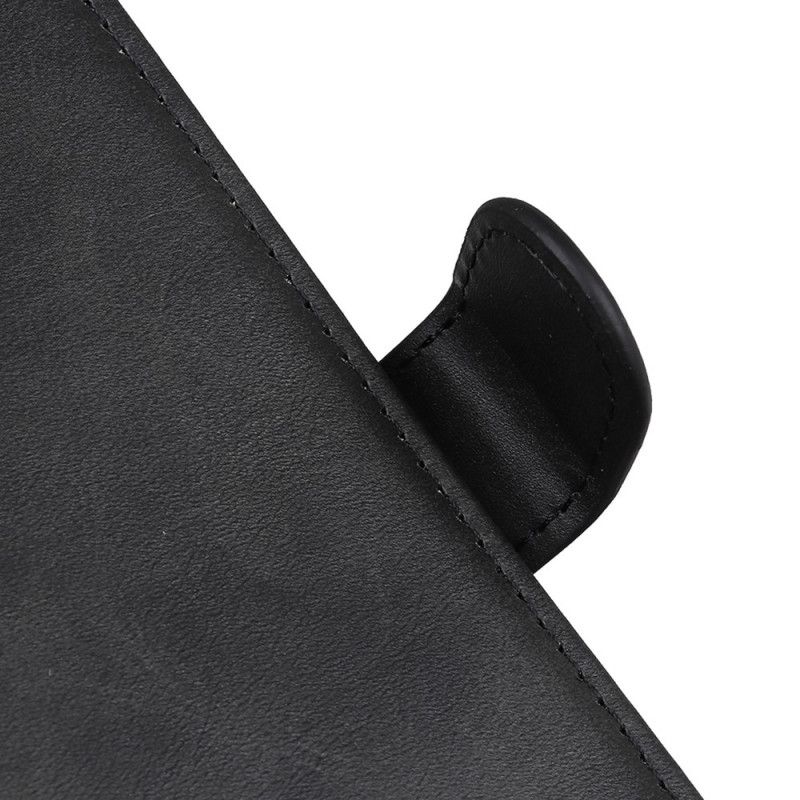 Lederhüllen OnePlus 8T Schwarz Retro-Mattledereffekt